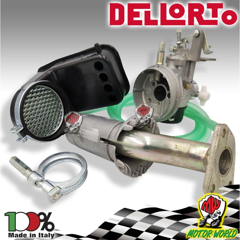 CARBURATORE DELL'ORTO SHBC 19 COMPLETO FILTRO COLLETTORE VESPA 50 125 PK XL