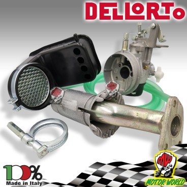 CARBURATORE DELL'ORTO SHBC 19 COMPLETO FILTRO COLLETTORE VESPA 50 125 PK XL 3FOR