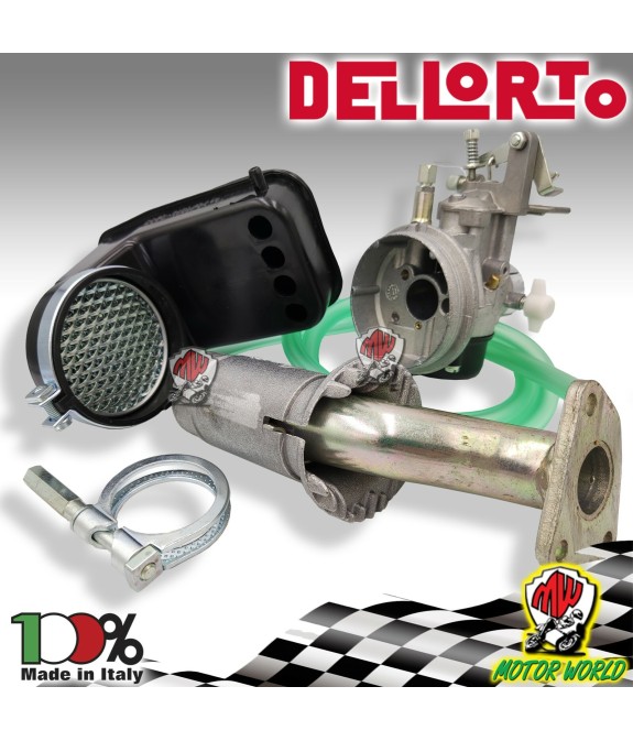 CARBURATORE DELL'ORTO SHBC 19 COMPLETO FILTRO COLLETTORE VESPA 50 125 PK XL 3FOR