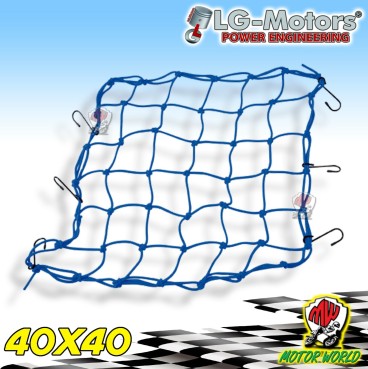 RETE RAGNO ELASTICO FERMA BAGAGLI PER MOTO LG-MOTORS BLU