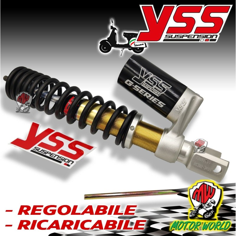 AMMORTIZZATORE POSTERIORE YSS CON SERBATOIO A GAS VESPA SPRINT VELOCE 150 1979