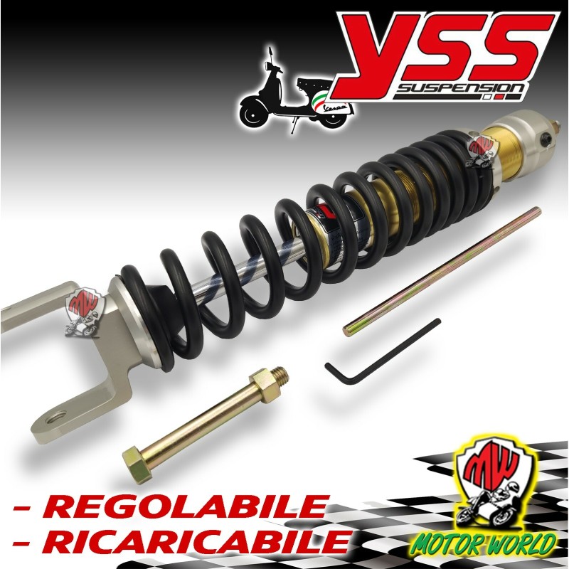 AMMORTIZZATORE POSTERIORE YSS A GAS REGOLABILE PIAGGIO  VESPA SUPER 125 1967