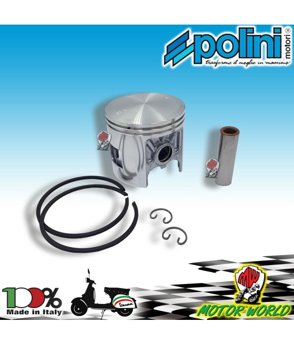 204.0048 PISTONE D.55,8 POLINI PIAGGIO APE 50 FL-FL2-FL3-RST MIX (6 Molle)