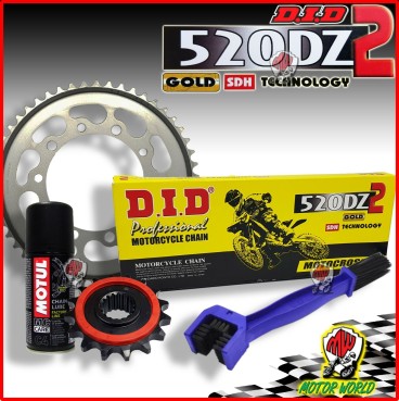 KIT TRASMISSIONE CATENA DID CORONA PIGNONE CAGIVA MITO 125 EVOLUTION 2004