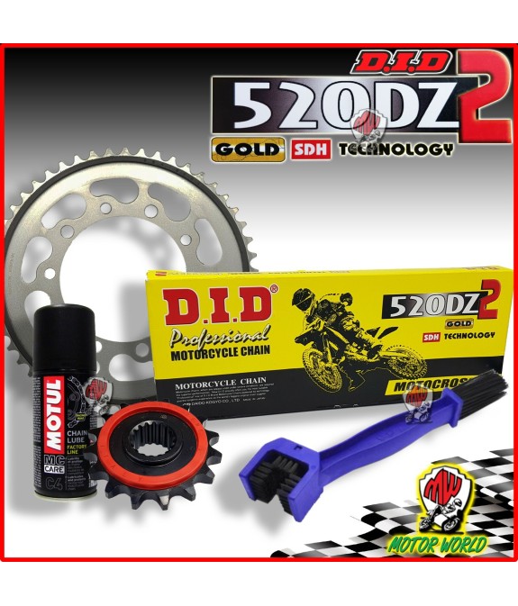 KIT TRASMISSIONE CATENA DID CORONA PIGNONE CAGIVA MITO 125 EVOLUTION 2004