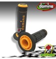 MANOPOLE DOMINO NERO/ARANCIO CROSS ENDURO OFFROAD A02041C4540A7-1 DIAMETRO 22
