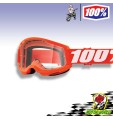 MASCHERINA OCCHIALI MASCHERA 100% STRATA 2 TRASPARENTI OFFROAD MOTO CROSS ENDURO