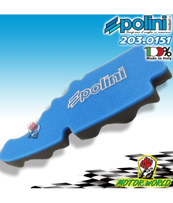 203.0151 FILTRO ARIA POLINI APRILIA SR 50 4T MOTARD 4V dal 2013