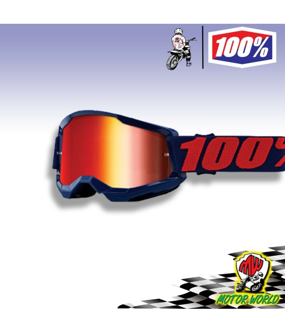 MASCHERA CROSS 100% STRATA 2 MASEGO LENTE A SPECCHIO