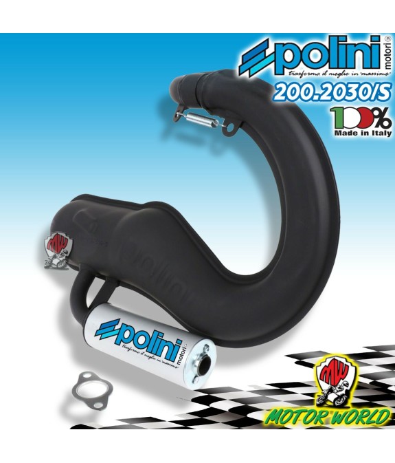 MARMITTA POLINI X MOTORI MODIFICA 90 102 CC. VESPA 50 SPECIAL/L N R 200.2030/S
