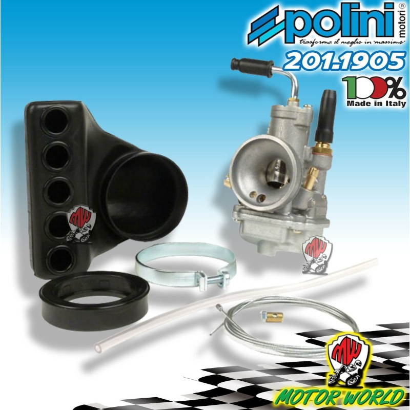 CARBURATORE POLINI CP19 DIAMETRO Ø 19 PIAGGIO VESPA 125 PRIMAVERA - 125 ET3