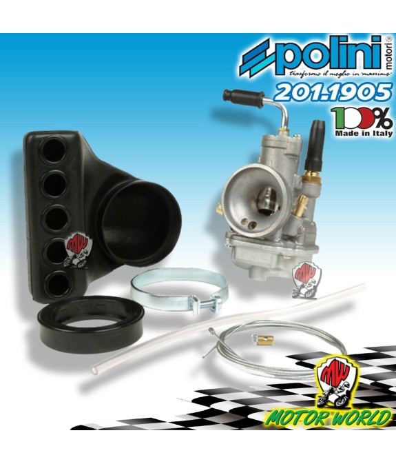 CARBURATORE POLINI CP19 DIAMETRO Ø 19 PIAGGIO VESPA 125 PRIMAVERA - 125 ET3