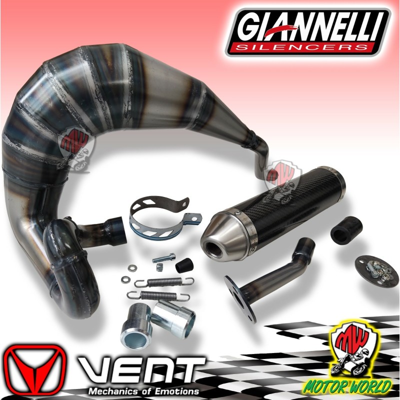 MARMITTA + SILENZIATORE CARBONIO GIANNELLI VENT  DERAPAGE 50 2019 RR TYPE 50S