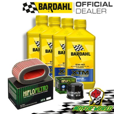 TAGLIANDO 4L BARDAHL XTM 5W40 + FILTRI HIFLO HONDA VT 750 Shadow Spirit 2006