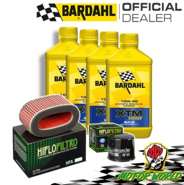 TAGLIANDO 4L BARDAHL XTM 10W40 + FILTRI HIFLO HONDA VT 750 Shadow Spirit 2006