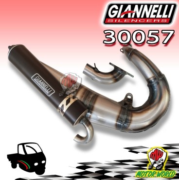 MARMITTA SCARICO GIANNELLI PER PIAGGIO APE 50 CON MOTORE 125 130 CC DIAMETRO 57