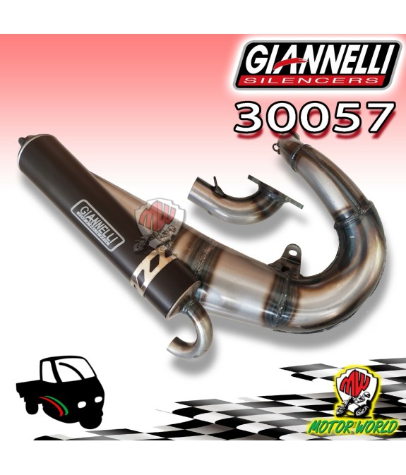 MARMITTA SCARICO GIANNELLI PER PIAGGIO APE 50 CON MOTORE 125 130 CC DIAMETRO 57