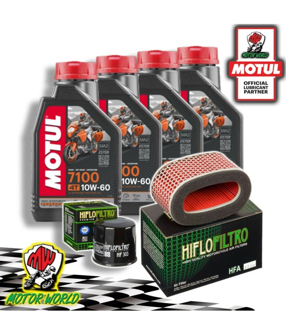 TAGLIANDO 4L MOTUL 7100 10W60 + FILTRI HIFLO HONDA VT 750 Shadow Spirit 2007
