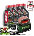 TAGLIANDO 4L MOTUL 7100 15W50 + FILTRI HIFLO HONDA VT 750 Shadow Spirit 2007