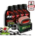 TAGLIANDO 4L MOTUL 300V 10W40 + FILTRI HIFLO HONDA VT 750 Shadow 1997 1998 1999