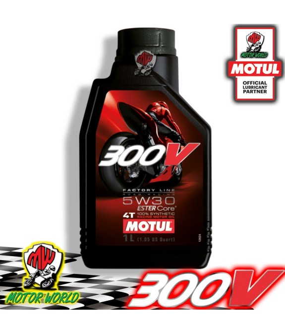 MOTUL 300V 4T FACTORY LINE ROAD RACING 5W30 1 LITRO - PER MOTO