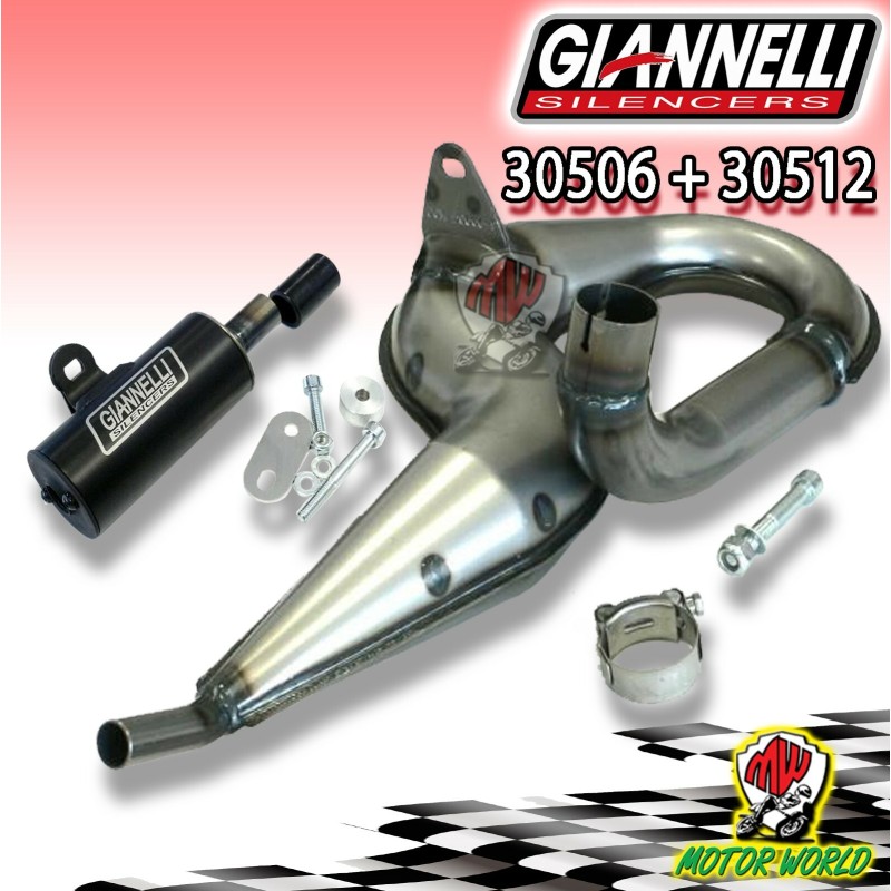 SCARICO COMPLETO ALLUMINIO NERO GIANNELLI PER PIAGGIO VESPA PX 125 2011