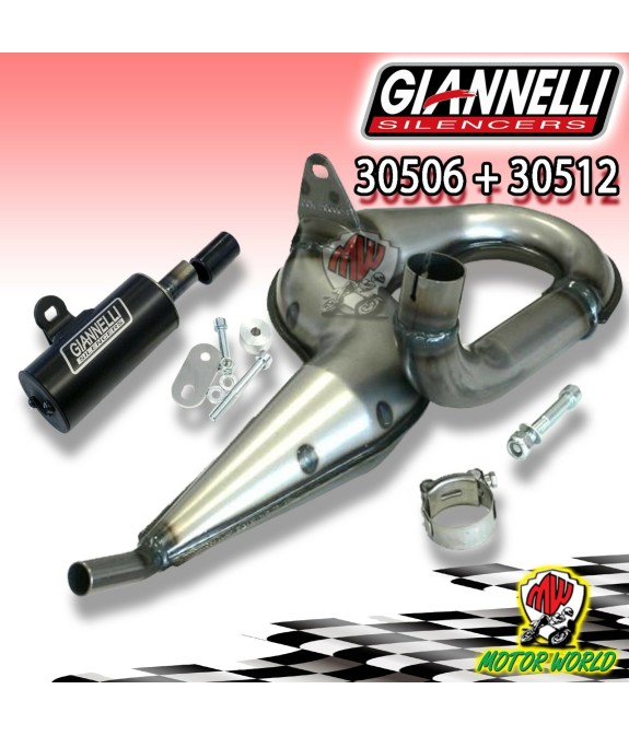 SCARICO COMPLETO ALLUMINIO NERO GIANNELLI PER PIAGGIO VESPA PX 125 2011