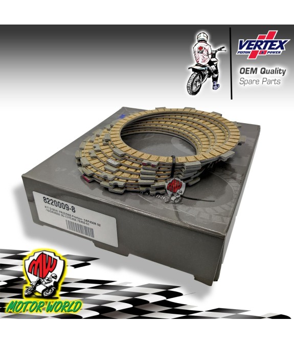 KIT 8 DISCHI FRIZIONE GUARNITI SUGHERO VERTEX HUSQVARNA TCX 510 2008 2009 2010