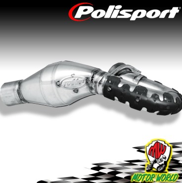 POLISPORT PROTEZIONE COLLETTORE SCARICO 4T ARMADILLO NERO MOTO ENDURO