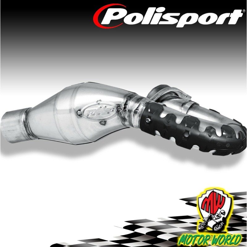 POLISPORT PROTEZIONE COLLETTORE SCARICO 4T ARMADILLO NERO MOTO ENDURO