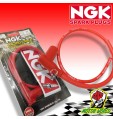CAPPUCCIO CAVO CANDELA RACING SILICONE CON PIPETTA NGK UNIVERSALE MOTO E SCOOTER