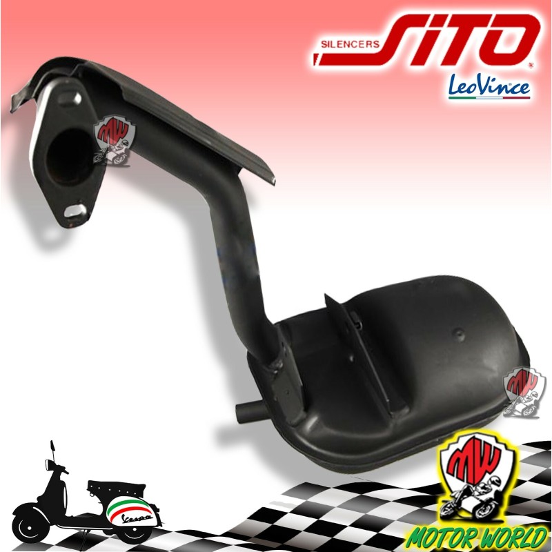 MARMITTA PER VESPA PK 125 SITO NERA PER VESPA pk125 S pk125 XL 1 2 PK 80
