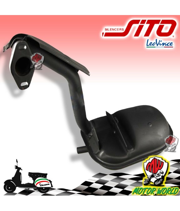 MARMITTA PER VESPA PK 125 SITO NERA PER VESPA pk125 S pk125 XL 1 2 PK 80