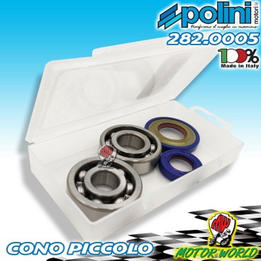 282.0005 KIT CUSCINETTI PARAOLI ALBERO POLINI PIAGGIO VESPA 50 2T XL CONO 19
