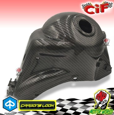 CUFFIA MOTORE EFFETTO CARBONIO CARBONE VESPA 125 PRIMAVERA ET3 50 SPECIAL
