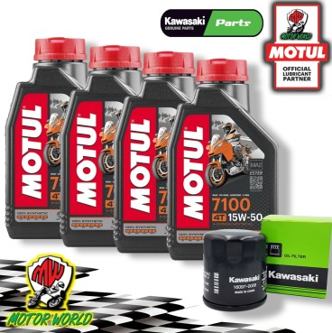 KIT TAGLIANDO MOTUL 7100 15W50 + FILTRO OLIO Kawasaki Z 900 2019 2020 2021