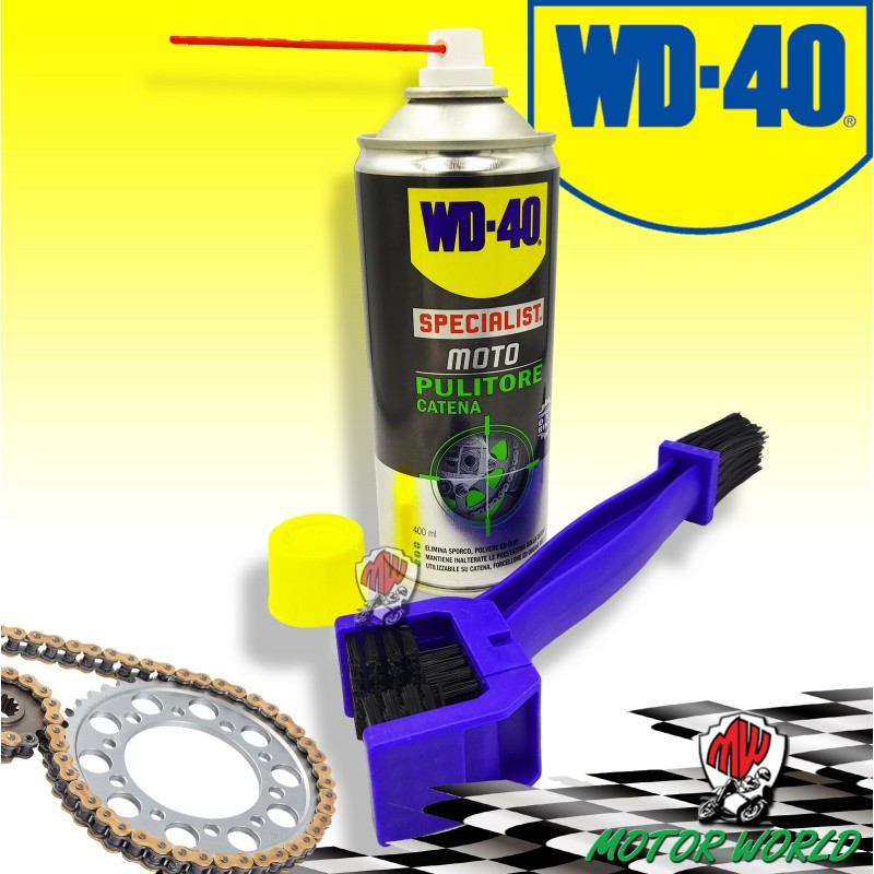  Spray Pulitore Pulisci Pulizia Catena Universale Specialist Moto WD-40 400 ml