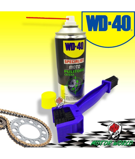  Spray Pulitore Pulisci Pulizia Catena Universale Specialist Moto WD-40 400 ml