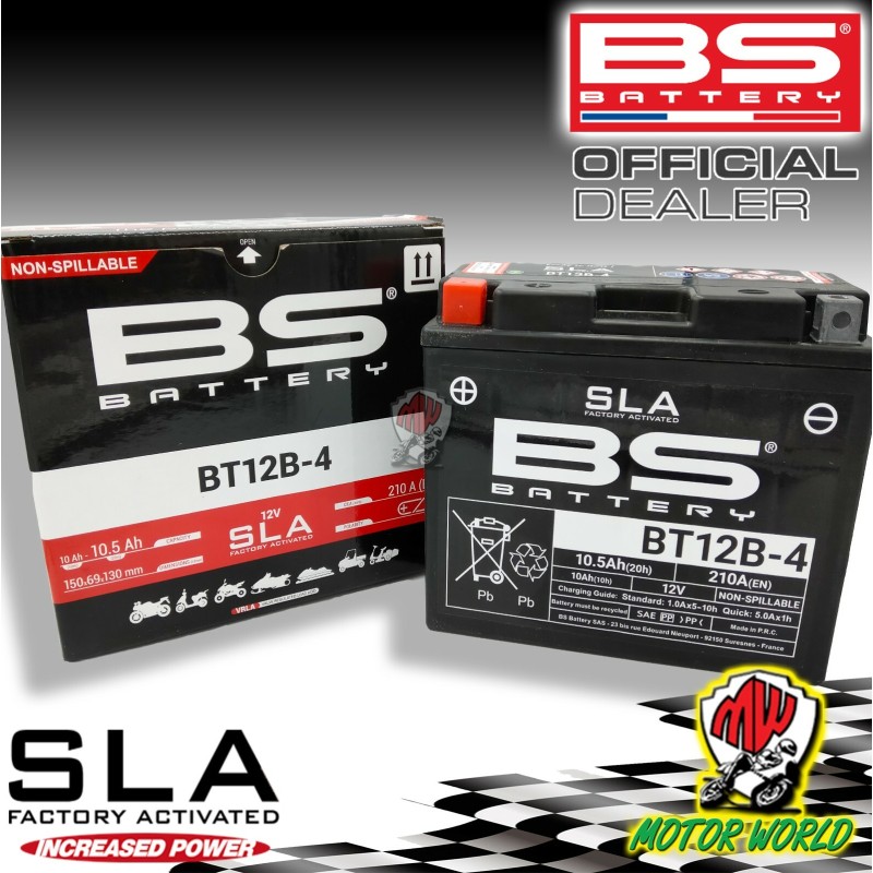BATTERIA BS BATTERY SLA GIA ATTIVATA BT12B-4