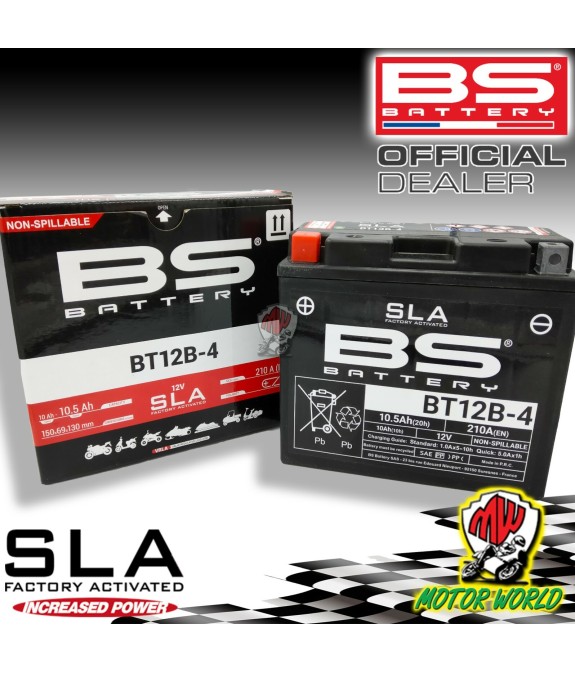 BATTERIA BS BATTERY SLA GIA ATTIVATA BT12B-4