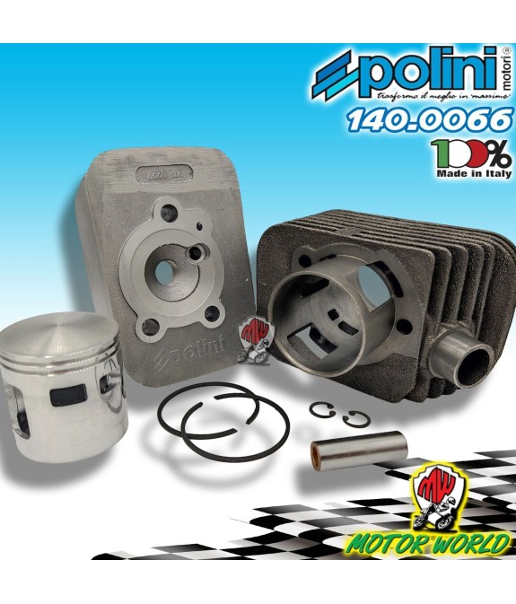 KIT CILINDRO GRUPPO 46 POLINI GHISA 75 SPINOTTO 12 PIAGGIO CIAO SI MIX