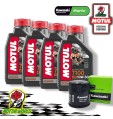TAGLIANDO MOTUL 7100 10W50 + FILTRO OLIO ORIGINALE Kawasaki  Z 650 2021