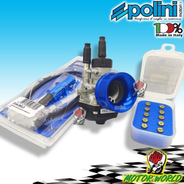 KIT CARBURATORE DELL'ORTO PHBG 19 + GETTI E CAVO ARIA MANUALE POLINI AM6