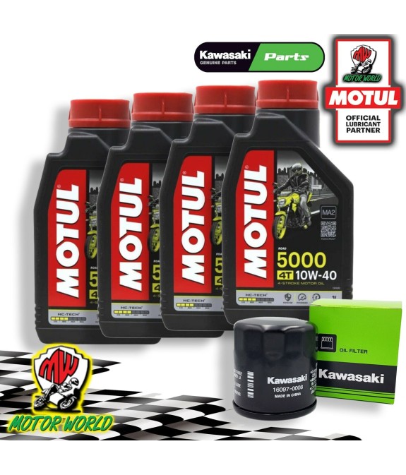 KIT TAGLIANDO MOTUL 5000 10W40 + FILTRO OLIO KAWASAKI KRT 800 Teryx4 / LE / Camo