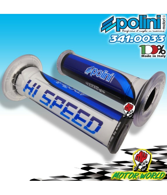COPPIA MANOPOLE CHIUSE 22-24mm POLINI HI SPEED HARRI'S UNIVERSALI SCOOTER MOTO