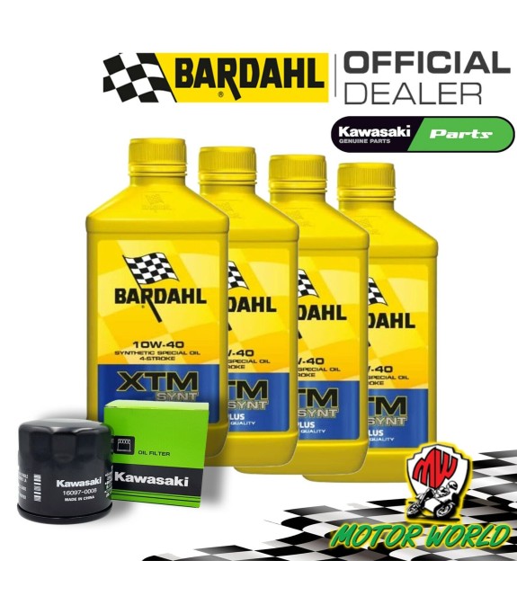 KIT TAGLIANDO BARDAHL XTM 10W40 + FILTRO KAWASAKI KRT 800 Teryx4 / LE / Camo
