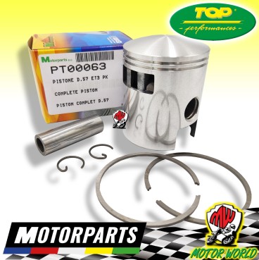 PISTONE KIT CILINDRO 57 DR VESPA 50 125 SPECIAL R L N PK ET3 PRIMAVERA APE 130
