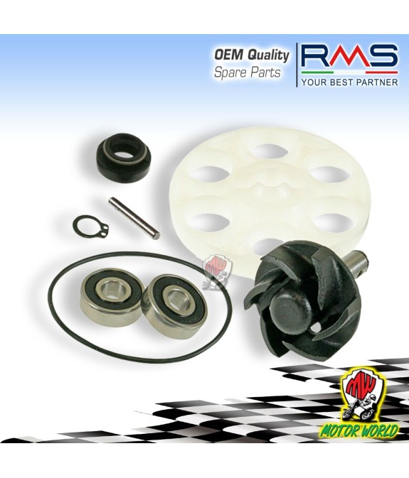 KIT POMPA ACQUA MODIFICA con PULEGGIA Scooter MINARELLI YAMAHA ORIZZONTALE 50 2T