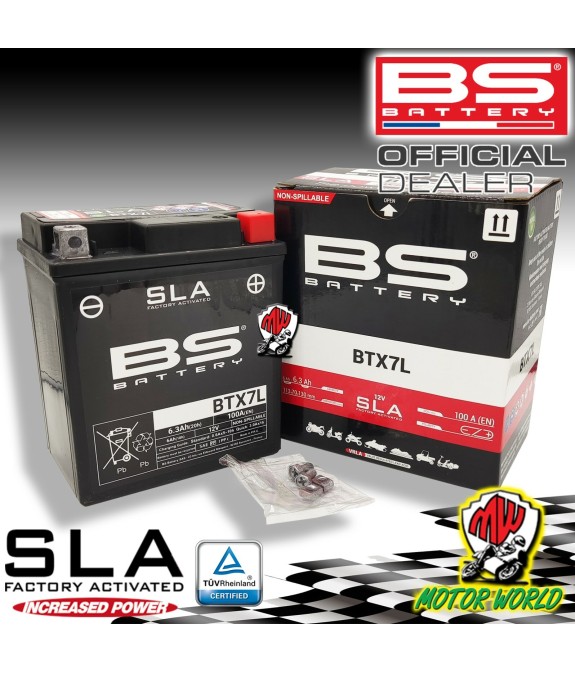 BATTERIA BS BATTERY SLA BTX7L GIA ATTIVATA  SUZUKI 200 Van Van fino al 2017 