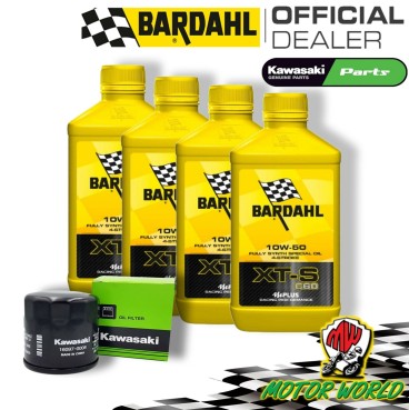 KIT TAGLIANDO BARDAHL XTS 10W50 + FILTRO KAWASAKI KRT 800 Teryx4 / LE / Camo
